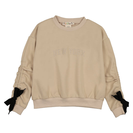 Beige Pull Girl Top