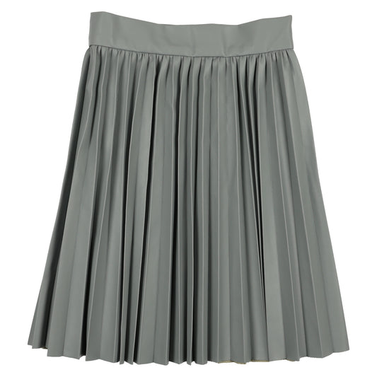 Powder Blue Leather Skirt