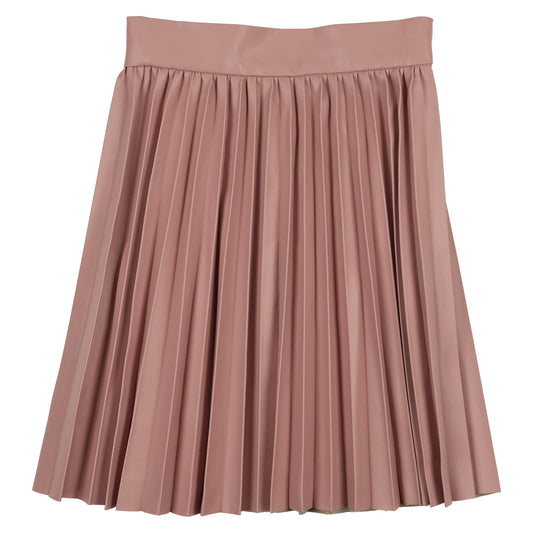 Mauve Leather Skirt