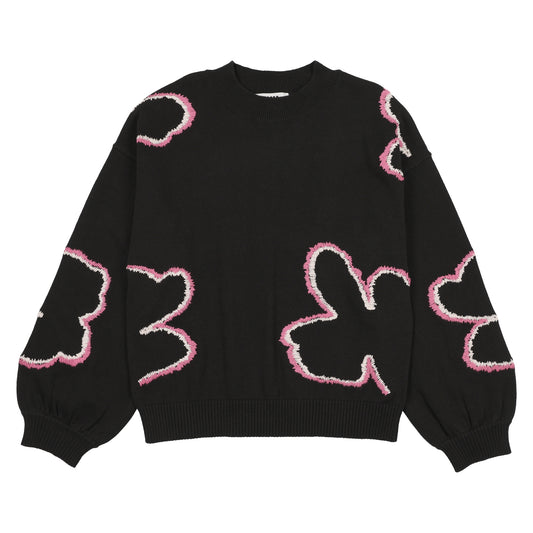 Black Yarn Teen Sweater