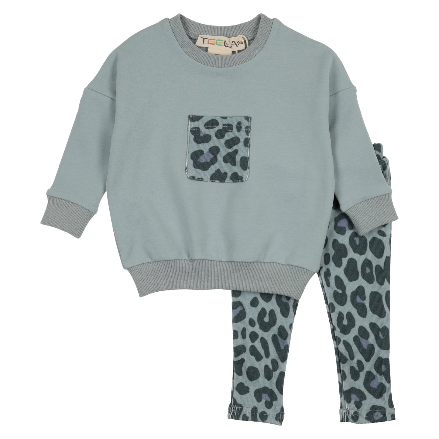 Blue Leopard Baby Boy Set