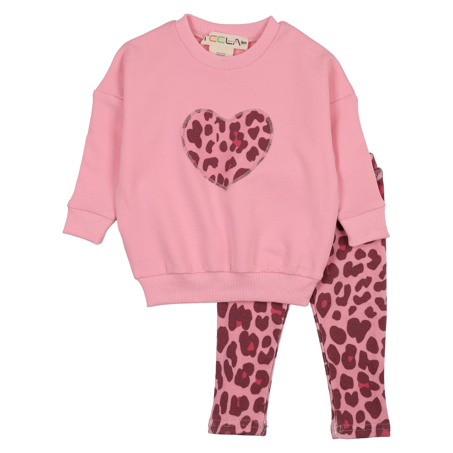 Pink Leopard Baby Girl Set