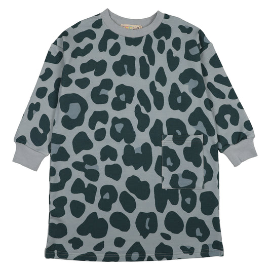 Blue Leopard Dress