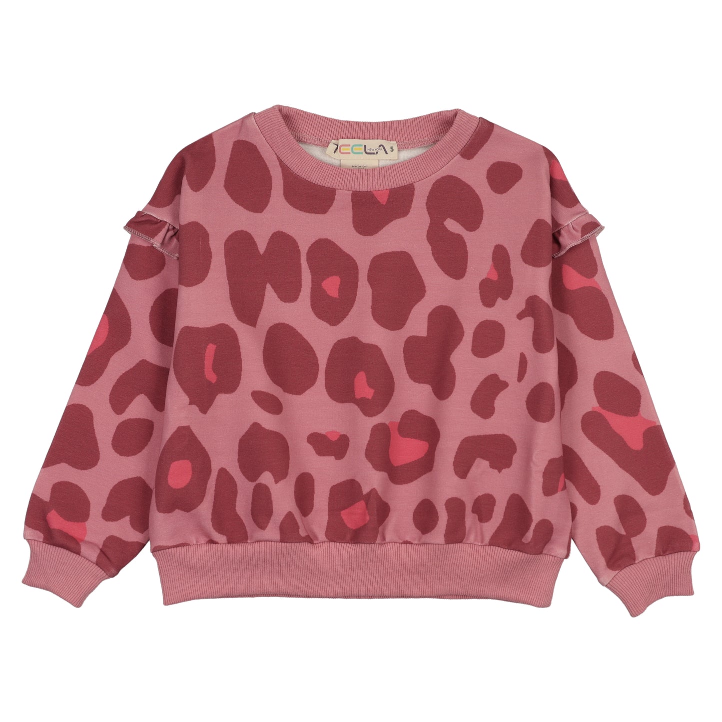 Pink Leopard Girls Top