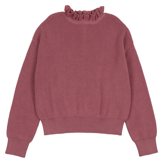 Orchid Ruffle Knit Top