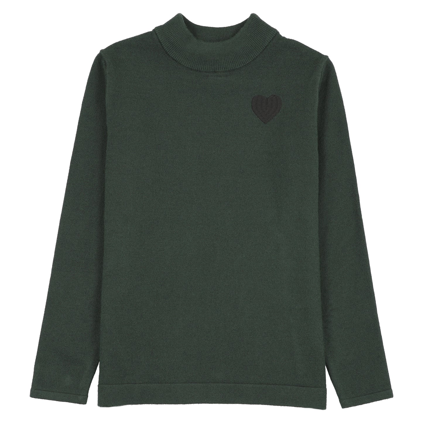 Green Knit Mockneck