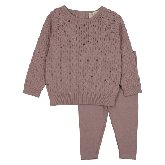Mauve Wave Baby Set