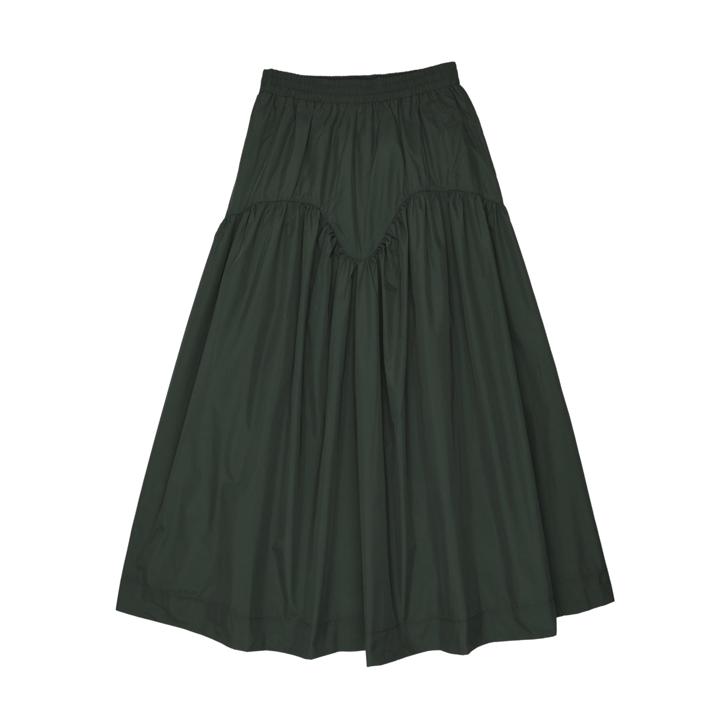 Forest Magnolia Midi Skirt