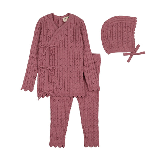 Orchid Girl Side Knit Set