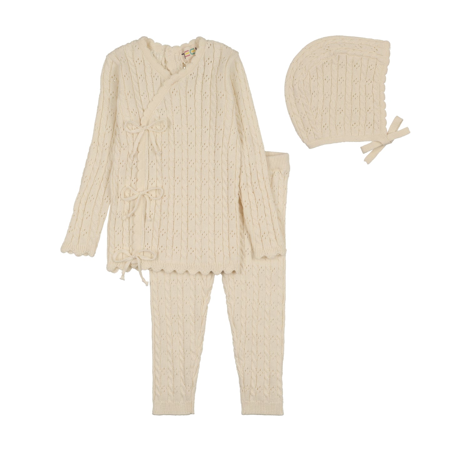Ivory Girl Side Knit Set