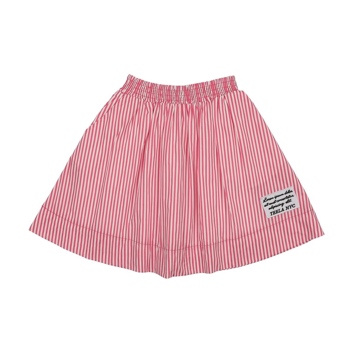 Pink Seersucker Skirt