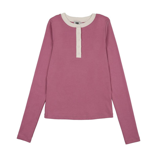 Pink Henley Tee