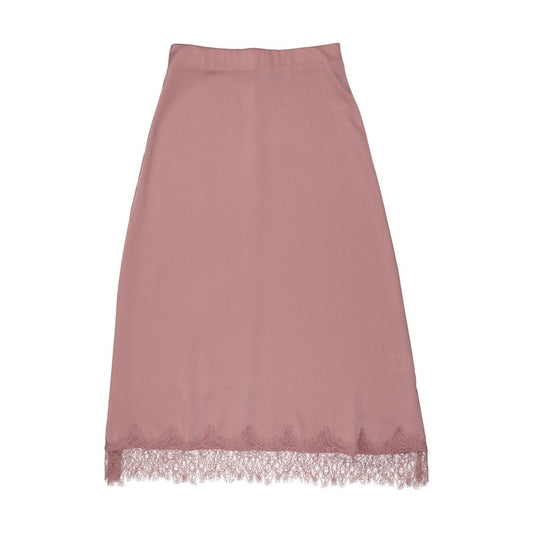 Mauve Lace Slip Skirt