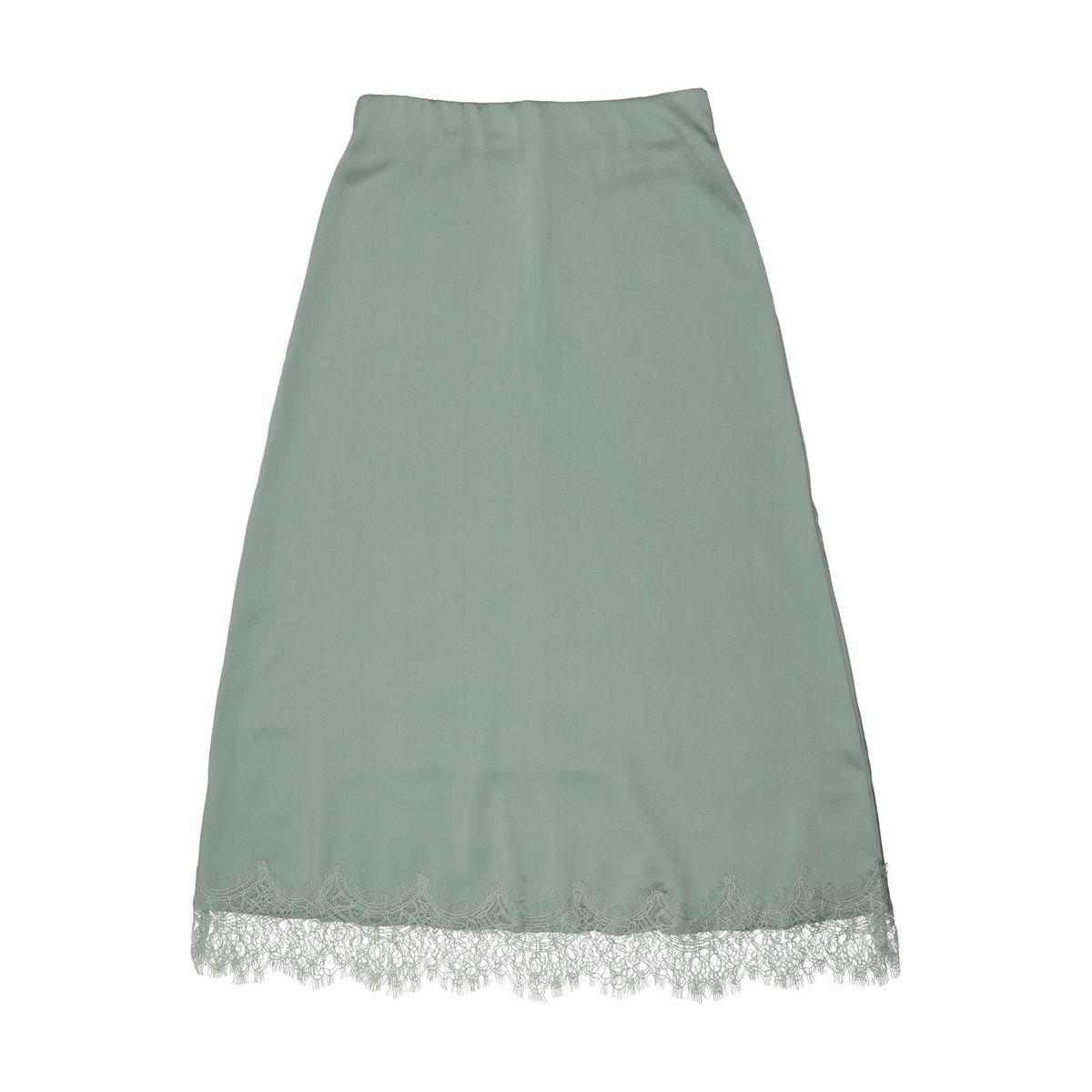 Mint Lace Slip Skirt