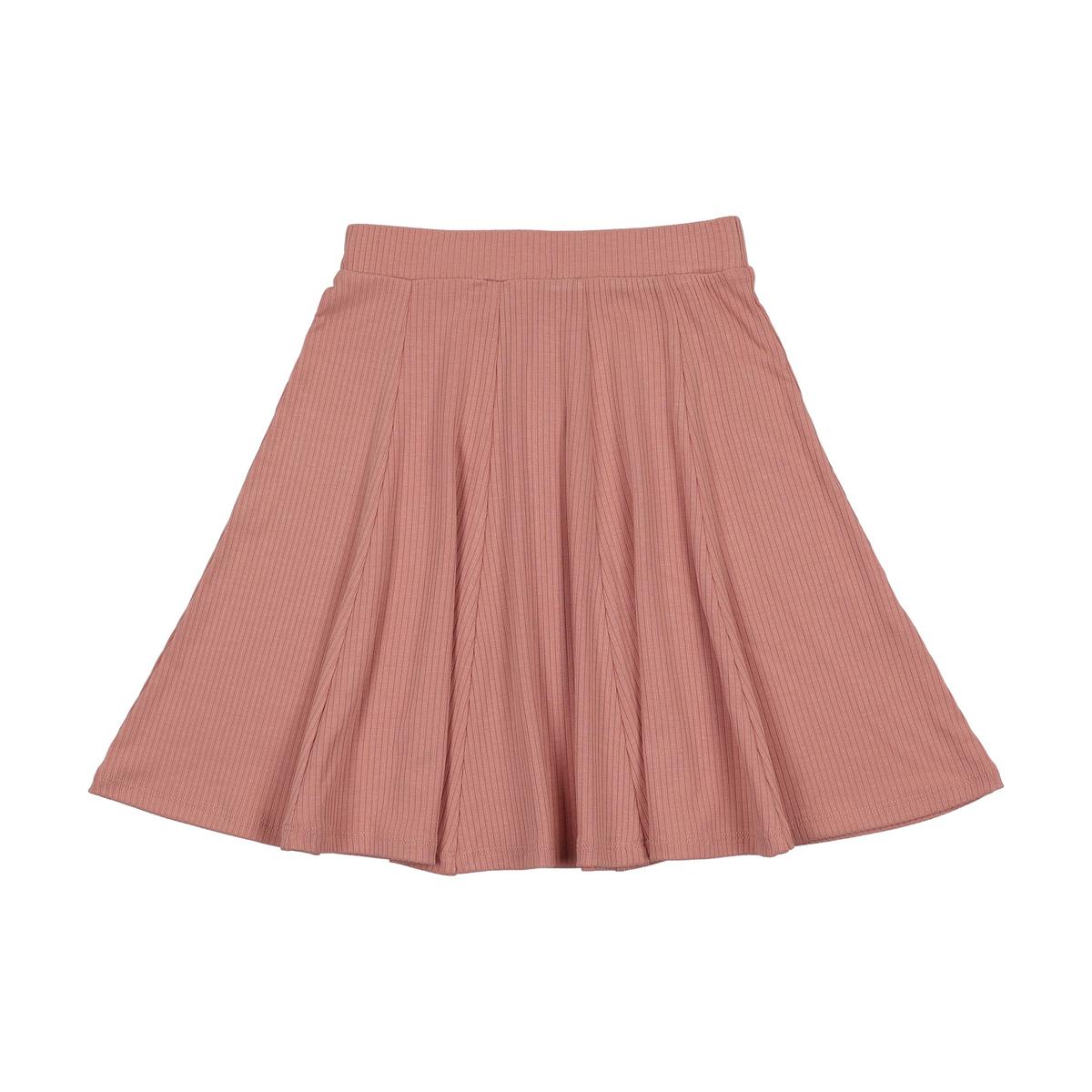 Mauve Ribbed Skirt