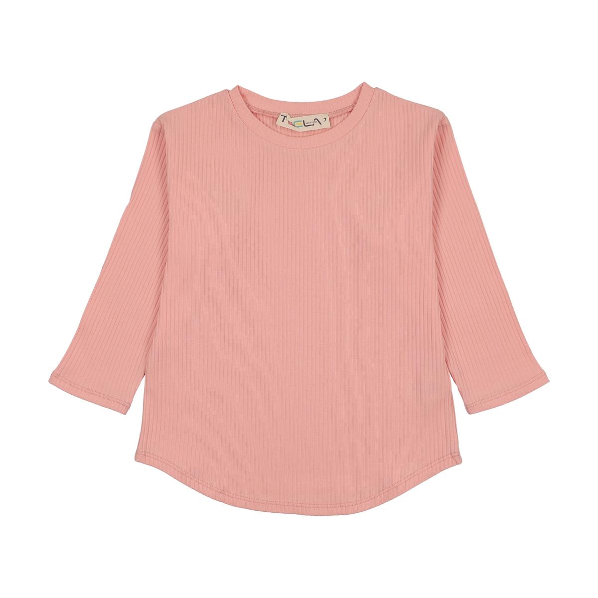 Salmon Ribbed Tee