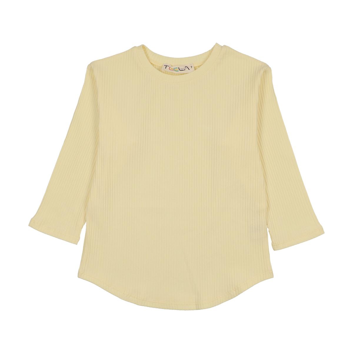Yellow Ribbed Tee