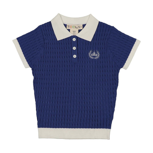 Cobalt/White Knit Boy Sweater