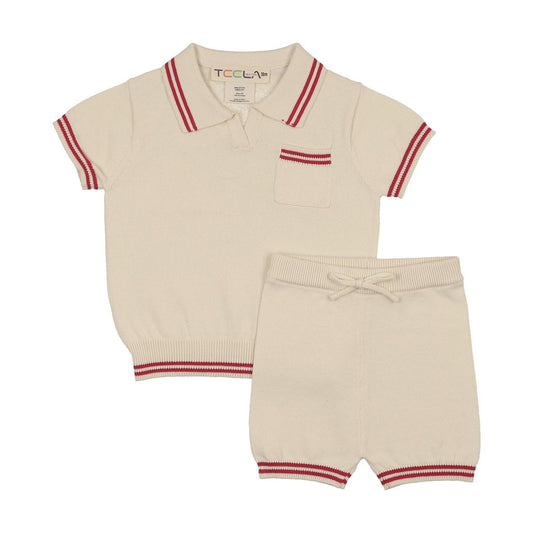 Vanilla Knit Baby Boy Set