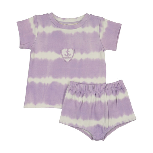 Purple Tie Dye Baby Girl Set
