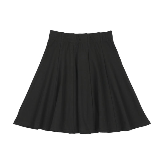 Black Pannel Skirt Knee Lenghts