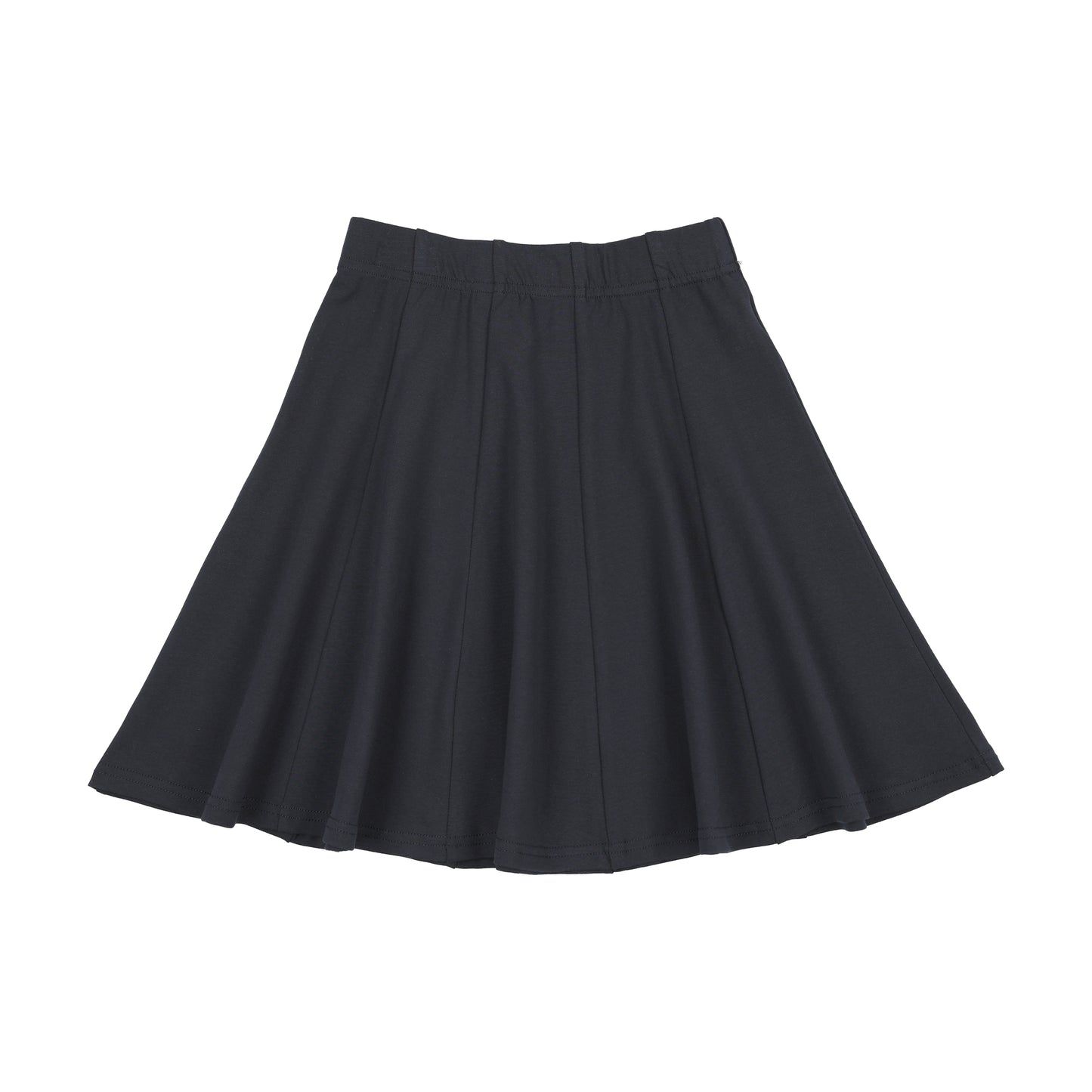 Navy Pannel Skirt Knee Lenghts
