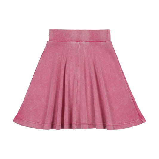 Pink Mineral Wash Skirt