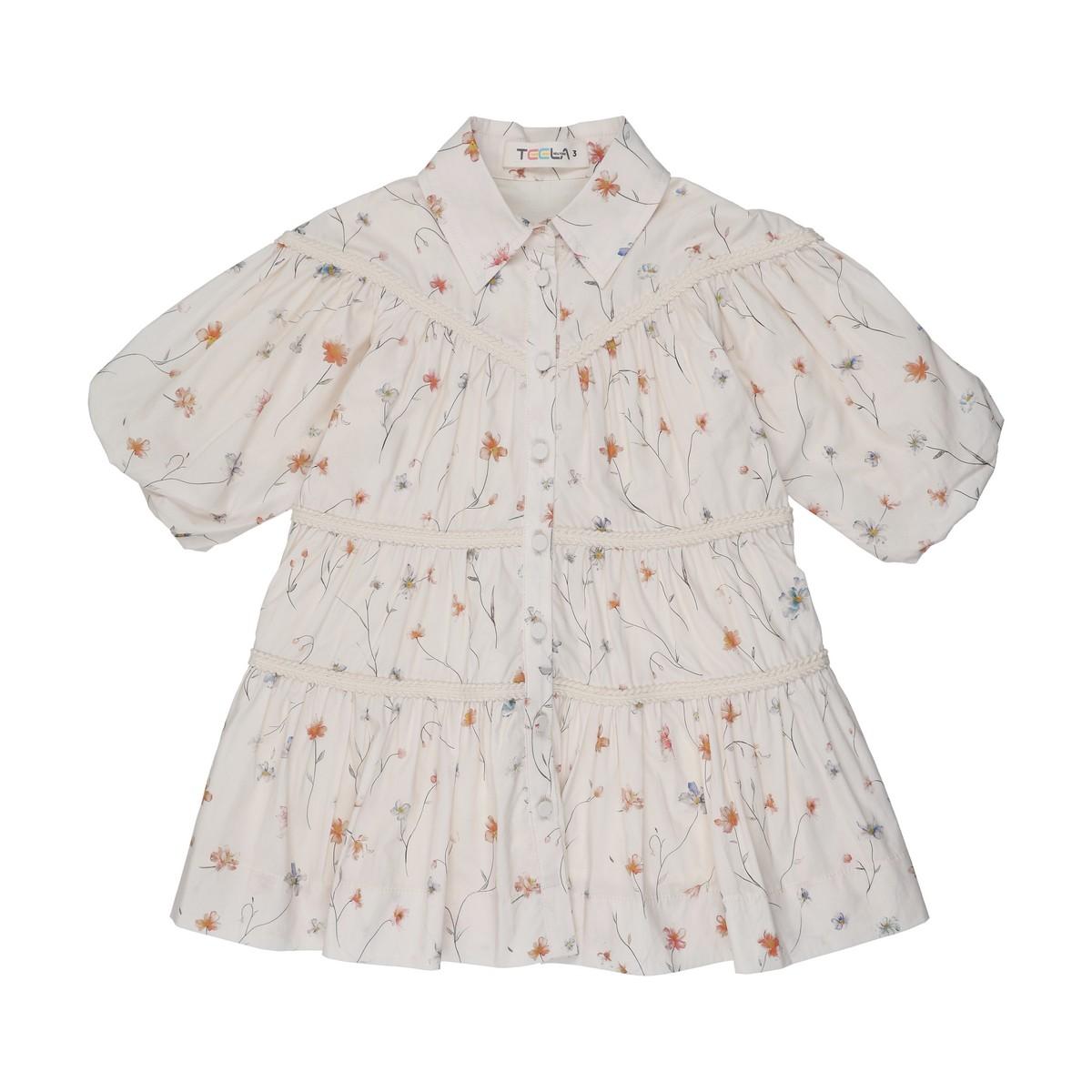 Off White Stem Shirt Dress