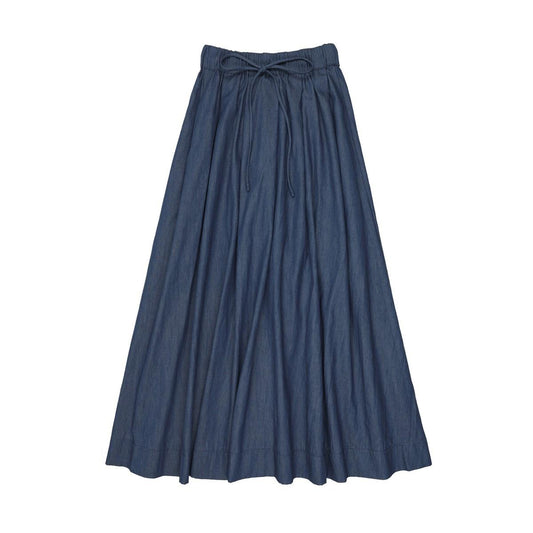 Dark Denim Maxi Circle Skirt