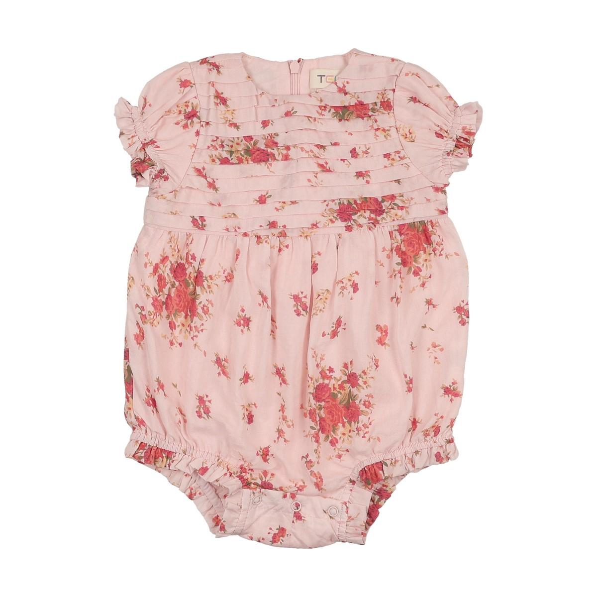 Pink Shirred Romper/Set