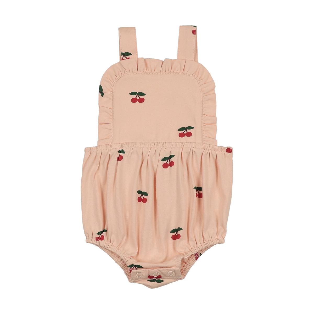 Pink Cherries Baby Romper