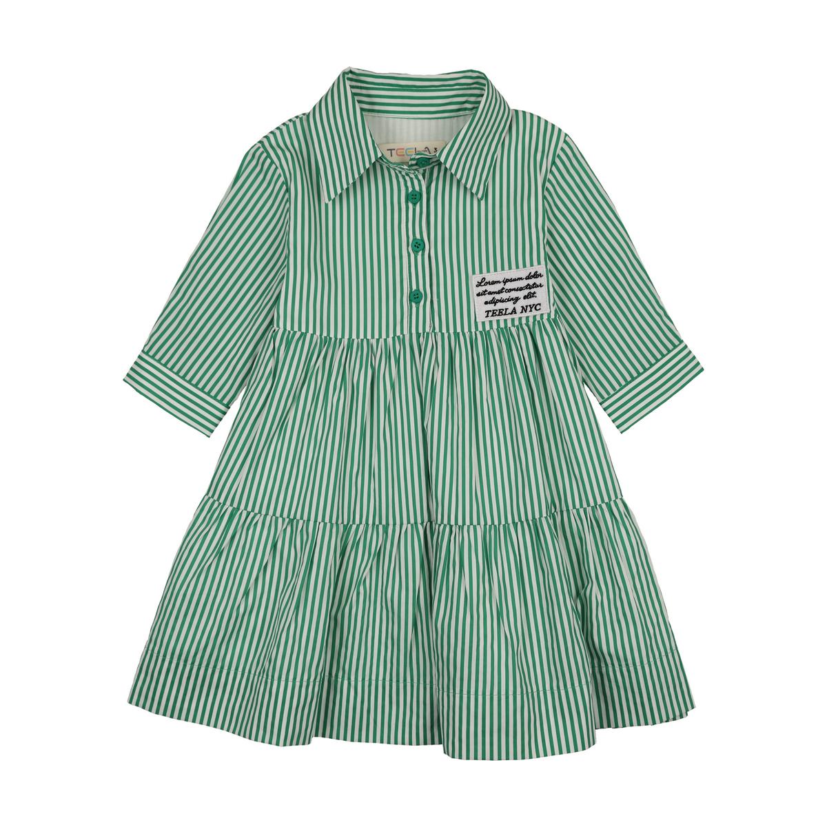 Green Seersucker Dress