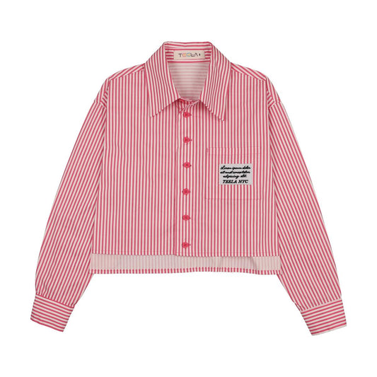 Pink Seersucker Button Down Shirt