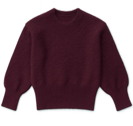 Burgundy Mohair Sweater